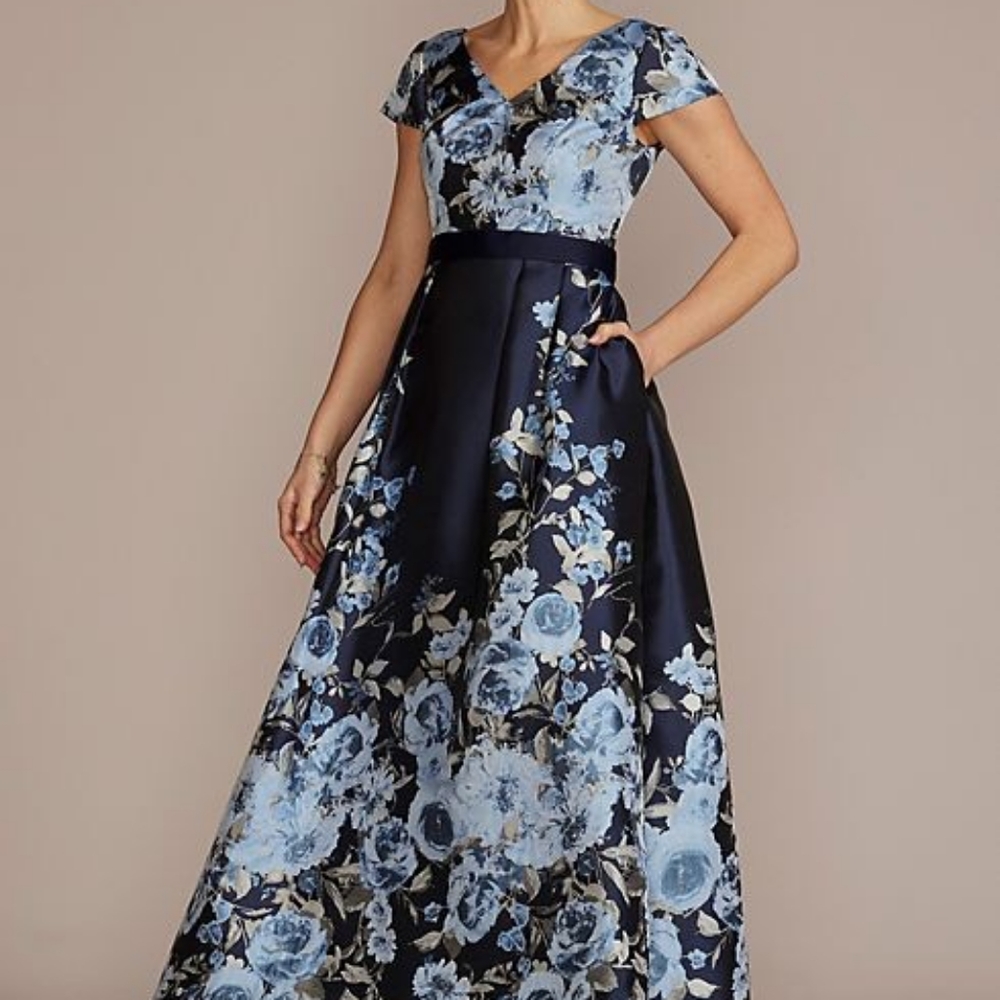 Oleg Cassini Blooming Floral Dress sz 10
